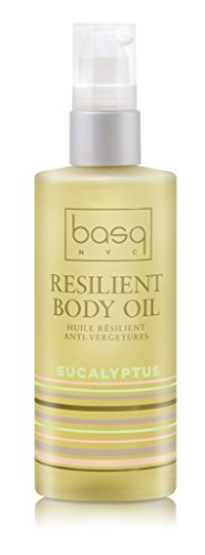 Basq Skin Care Resilient Body Stretch Mark Oil, Eucalyptus, 4 Fluid Ounce