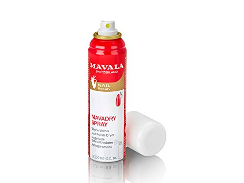 Mavala Mavadry Spray Nail Polish Dryer for Touch-Dry Nails | Dries in Seconds | Chip Resistant Formula | Long Lasting | Prevent Flaking | Leaves Brilliant Sheen | 5 Ounce