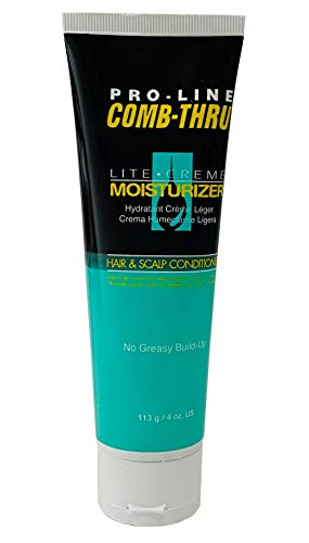 Pro-Line Comb-Thru Lite-Cr?me Moisturizer, Hair & Scalp Conditioner for Men, 4-Ounce Tubes (Pack of 6)