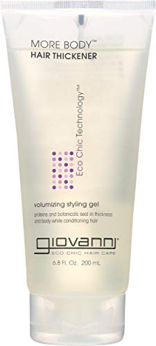 GIOVANNI COSMETICS More Body Hair Thickener Volumizing Styling GEL - More Body And Thickness Exactly Where You Need It And Want It (6.8 Ounce/200 Milliliter)