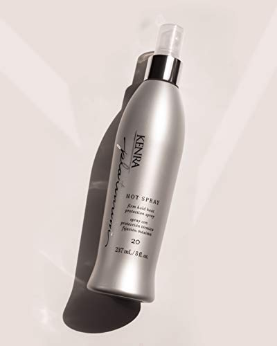 Kenra Platinum Hot Spray 20 | Heat Protection Styler | Long-Lasting, Firm Hold | Adds Vibrant Shine | Humidity & Thermal Protection | Clean Release From Heated Tools | All Hair Types | 8 fl. Oz