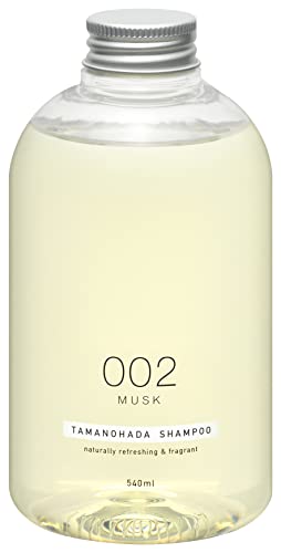 TAMANOHADA 002 Musk, Naturally Refreshing & Fragrant Hair Shampoo for Women and Men, Silicone-free Shampoo from Japan 18.26 Fl Oz
