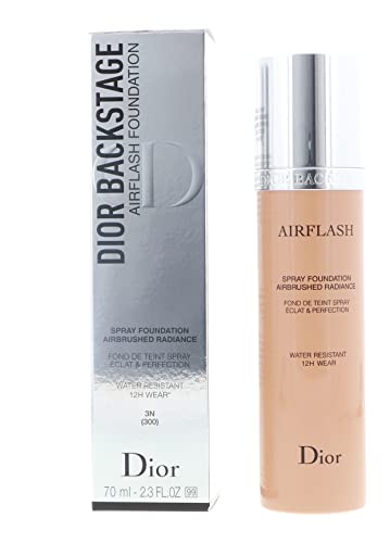 Christian Dior Skin Airflash Spray Foundation 300, Medium Beige, 2.3 Ounce
