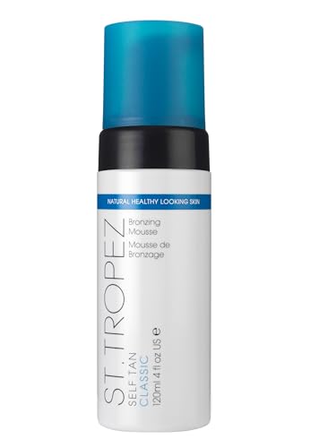 St.Tropez Self Tan Classic Bronzing Mousse, Vegan Self Tanner for a Sunkissed Glow, Lightweight, 100% Natural Self Tanning Active, 4 Fl Oz