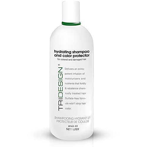 TRIDESIGN Hydrating Shampoo for Color Treated Hair, Sulfate and Paraben Free Color Care Treatment, Concentrated Hair Color Shampoo, Gently Cleanses -33.8 Fluid Ounce