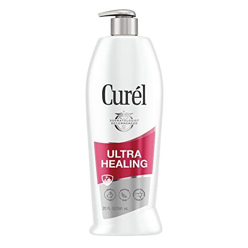Curél Ultra Healing Lotion, Hand and Body Moisturizer for Extra Dry Skin, with Advanced Ceramide Complex and Hydrating Agents, for Tight Skin, 20 Ounces