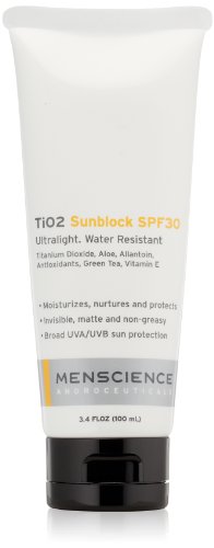 MenScience Androceuticals TiO2 Sunblock SPF 30 , 3.4 Fl Oz