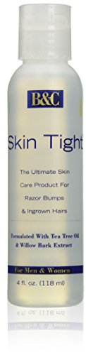 B&C 1001 Skin Tight Ointment Regular For Razor Bumps & Ingrown Hair, for Men & Women, 4 Ounce (118ml)