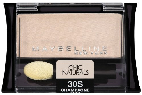 Maybelline New York Expert Wear Eyeshadow Singles, 30s Champagne Fizz Chic Naturals, 0.09 Ounce