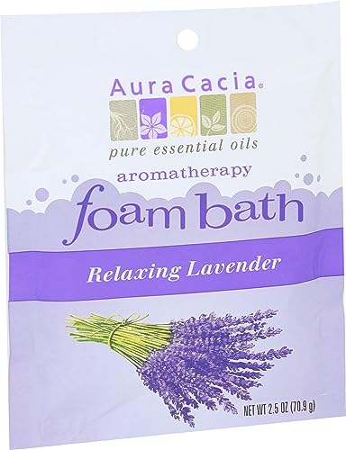 Aura Cacia Relaxing Lavender Aromatherapy Foam Bath | 2.5 oz. Packet