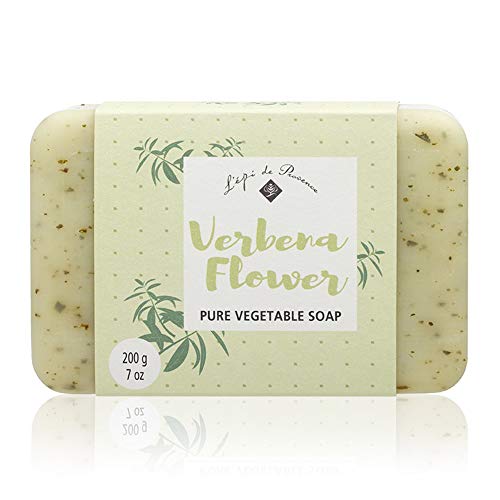 L'Epi de Provence Triple Milled Verbena Flower Shea Butter Vegetable Soaps from France 200g