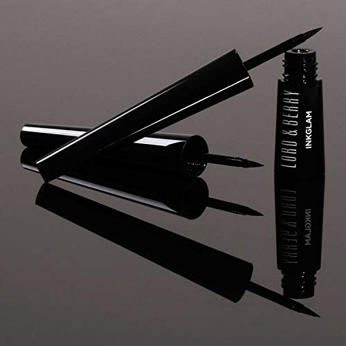 Lord & Berry Inkglam Waterproof, Smudgeproof Long Lasting Liquid Eyeliner With Patent Finish, Quick Drying & Precise Application, Eye Liner For Fine & Bold Lines - Black