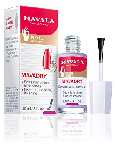 Mavala Mavadry Manicure Timesaver for Touch-Dry Nails | Dries in Seconds | Chip Resistant Formula | Long Lasting | Prevent Flaking | Leaves Brilliant Sheen (0.3 oz.)
