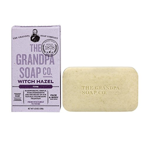 Grandpa's Witch Hazel Bar Soap Soft and Gentle, 4.25 Ounce