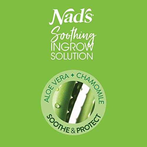Nad's Ingrown Hair Treatment Solution Serum - Razor Burn & Razor Bumps Treatment For Women & Men; Use After Shave, Waxing, Cream; 4.2 oz (125 ml)