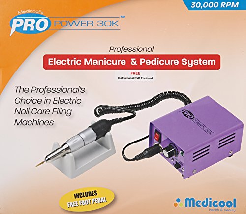 Medicool Pro Power 30K Professional Nail Drill Electric 30,000 RPM Manicure Pedicure Nail File Drill For Nails and Gel Nails | PROPOW-30P