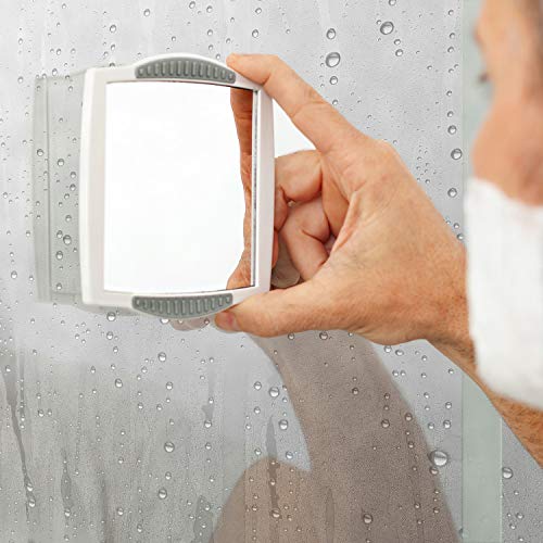 Zadro Z Fogless Clip-on Shower Mirror, 4.5-Inch