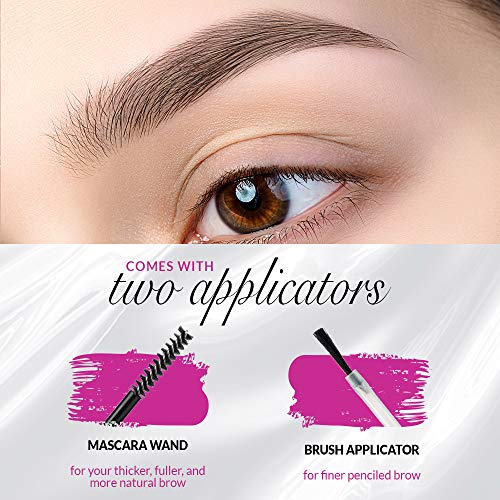 Model in a Bottle Eyebrow Sealer with Mascara and brush applicator for flawless eyebrows all day