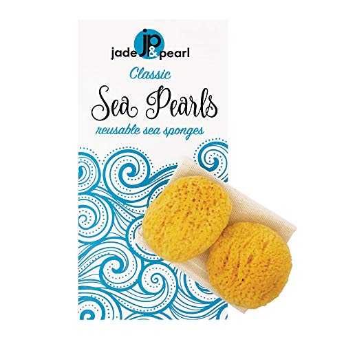 Classic Sea Pearls Reusable Sea Sponges - 2 Medium Size