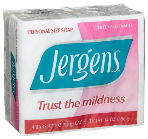 Jergens Bar Soap Personal Size, 4 ct -3.5 oz