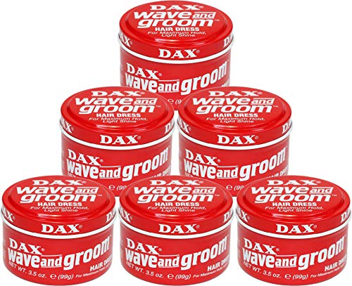 Dax Wave and Groom Hair Dress, 3.5-Ounce Jars (Pack of 6)