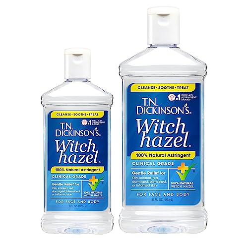 T.N. Dickinson's Witch Hazel 100% Natural Astringent for Face and Body, 8 fl oz