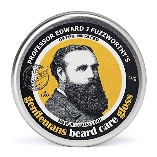 Professor Fuzzworthy's Beard Balm Gloss Leave in Conditioner All Natural Organic Beard Care with Leatherwood Honey & Essential Plant Oils | Handmade in Tasmania Australia- 40g