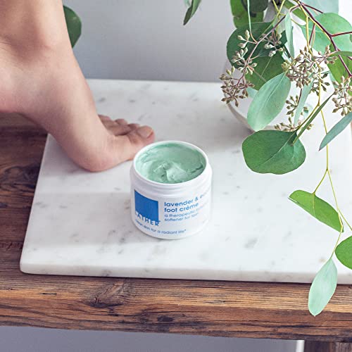 LATHER Lavender & Eucalyptus Foot Crème | Self Care | Cracked Heel Repair | Spa Quality Aromatherapy Lotion | Foot Care | Foot Lotion For Dry Cracked Feet | 4 Oz