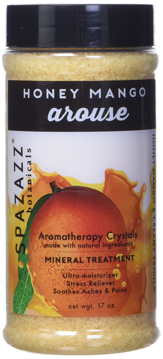 Spazazz Aromatherapy Spa and Bath Crystals - Honey Mango 17 oz ( Pack of 1)